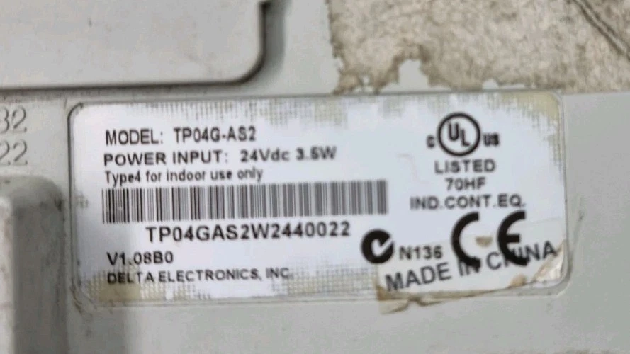 DELTA TP04 TP04G-AS2 24VDC HMI TP04G-AS2